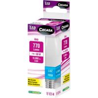 Bombilla Led E14 vela 7W luz fría (6500k) CEGASA, caja 1 ud