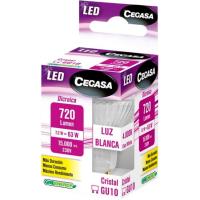 Bombilla Led GU10 7,5W luz neutra (4000K) 120º CEGASA, caja 1 ud