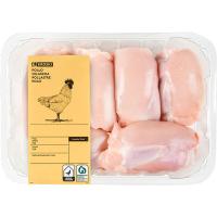 Contramuslos de pollo sin piel EROSKI, bandeja aprox. 1 kg Contramuslos de pollo sin piel EROSKI, bandeja aprox. 1 kg