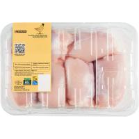 Contramuslos de pollo sin piel EROSKI, bandeja aprox. 1 kg