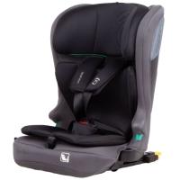Silla de auto Profix i-Size (76 a 150 cm) gris ASALVO Instalación con isofix + top tether. Protección cervical y lateral, con arnés y reposacabezas ajustable.
