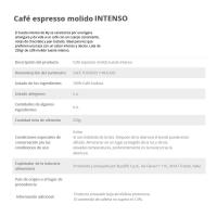 Café molido tueste intenso ILLY, lata 185 g