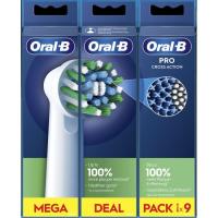 Recambio cepilloeEléctrico Cross Action ORAL-B, 9 uds
