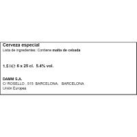 TURIA garagardoa, sorta botilatxoak 6x25 cl