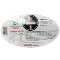 Pastas de té EUSKASOL, bandeja 500 g