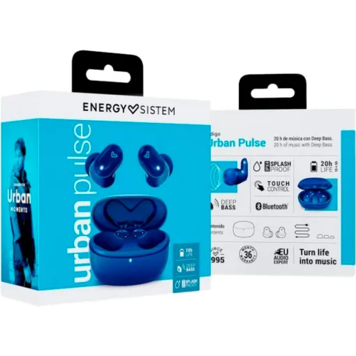 Auriculares TW, indigo, BT5.3, IPX4, Urban Pulse ENERGY SISTEM