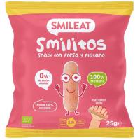 Smilitos de fresa y plátano eco SMILEAT, bolsa 25 g