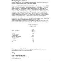 Masa para pizza familiar rectangular TARRADELLAS, paquete 400 g