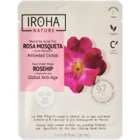 Mascarilla facial tisú rosa mosqueta IROHA NATURE, 1 ud Mascarilla facial tisú rosa mosqueta IROHA NATURE, 1 ud