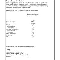 Pan rallado sin gluten GALLO, paquete 300 g