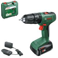 Taladro atornillador 18V, batería 2,0Ah, luz Led, incluye maletín EasyImpact BOSCH