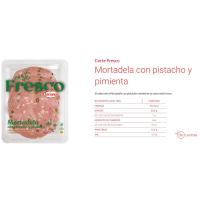 Mortadela con pistachos y pimienta SERRANO, bandeja 100 g