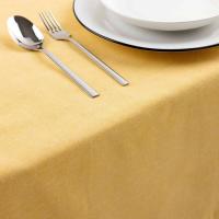 Mantel Chambray mostaza, 100% algodón, 150x250 cm