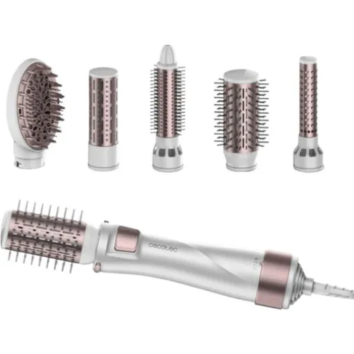 Cepillo alisador de aire, 1000W 5 accesorios, Bamba CeramicCare 5 in 1 Pro CECOTEC