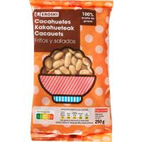 Cacahuete repelado frito EROSKI, bolsa 250 g Cacahuete repelado frito EROSKI, bolsa 250 g
