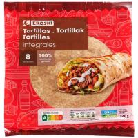 Tortilla integral EROSKI, paquete 320 g