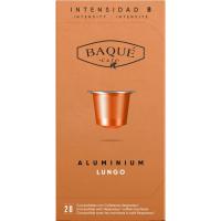 Café lungo compatible nespresso BAQUÉ, caja 20 uds