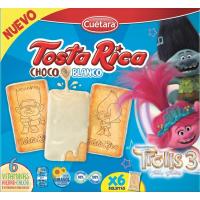 CUETARA Tostarica txokolate zurizko galletak, kutxa 220 g