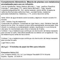 Infusión de melatonina y pasiflora POMPADOUR, caja 15 sobres