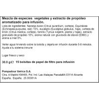 Infusión de propóleo y equinácea POMPADOUR, caja 15 uds