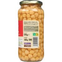 Garbanzo cocido EROSKI, frasco 400 g