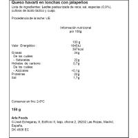 Queso Havarti con jalapeño ARLA, lonchas, bandeja 150 g
