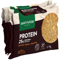 Tortitas proteína SANTIVERI, pack 3x19 g