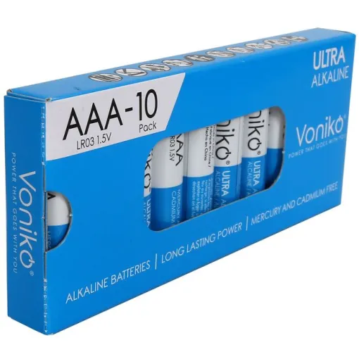 VONIKO LR03 (AAA) pila ultra alkalinoa, sorta 10 ale