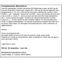 Alcachofa Forte Bio ARKOPHARMA ARKOFLUIDO, caja 20 ampollas