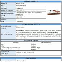 Surtido de galletas sacher CASA ECEIZA, caja 120 g