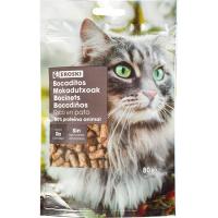 Bocaditos naturales para gato EROSKI, paquete 80 g