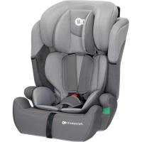 Silla auto Comfort Up i-Size gris 76-150 cm, arnés de seguridad de 5 puntos con almohadillas blandas y reposacabezas ajustable  en 7 posiciones KINDERKRAFT Homologación Europea: UN ECE R129. Sin Isofix. Sin Contramarcha.
