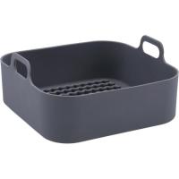 Cesta de siliona cuadada para freidora de aire, Naturalia QUID, 19x9 cm