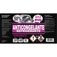 Anticongelante-refrigerante 50% G12 EVO UNYCOX, 5 litros