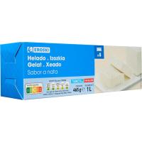 Helado corte de nata EROSKI, bloque 1 litro