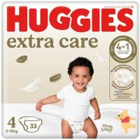HUGGIES EXTRA CARE pixoihala (8-16 kg), 4 neurria, paketea 33 ale