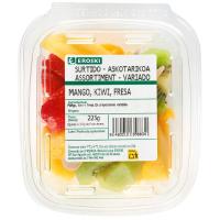EROSKI mango, kiwi eta marrubi nahasketa, terrina 225 g