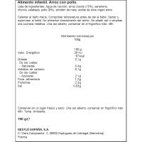 Tarrito puré de arroz blanco con pollo NESTLÉ, tarro 190 g