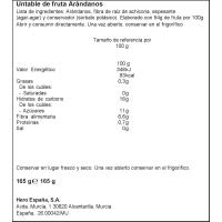 Untable de arándanos realfooding HERO, frasco 165 g