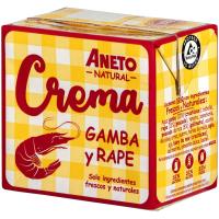Crema natural de gamba y rape ANETO, brik 500 ml