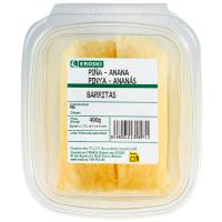 Barritas de piña EROSKI, tarrina 490 g