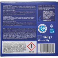 EROSKI Dena 1ean limoizko baxera detergentea, kutxa 30 ale