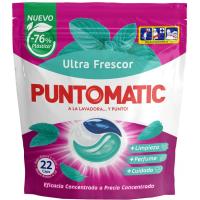 Detergente en cápsulas frescor PUNTOMATIC, bolsa 22 dosis