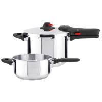 Olla a presión super rápida EasyClick, apta para todo tipo de cocinas MAGEFESA, 6+4 litros