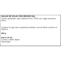 Salsa de soja menos sal KIKKOMAN, botella 480 ml