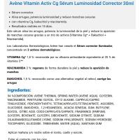 Sérum corrector AVÉNE VITAMIN ACTIV CG, gotero 30 ml