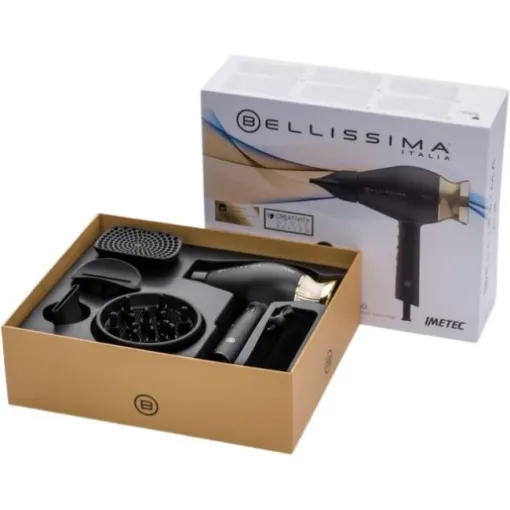 Secador de pelo, 1800 W, 4 accesorios, Creativity 4 you BELLISSIMA