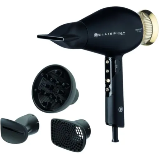 Secador de pelo, 1800 W, 4 accesorios, Creativity 4 you BELLISSIMA