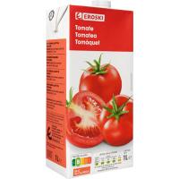 Zumo de tomate EROSKI, brik 1 litro