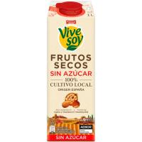 Bebida de frutos secos sin azúcar VIVESOY, brik 1 litro